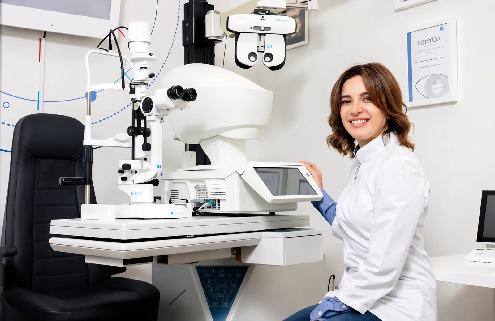 Detaljan pregled vida uređajem WAM 800 u Ocularia Vision Centru